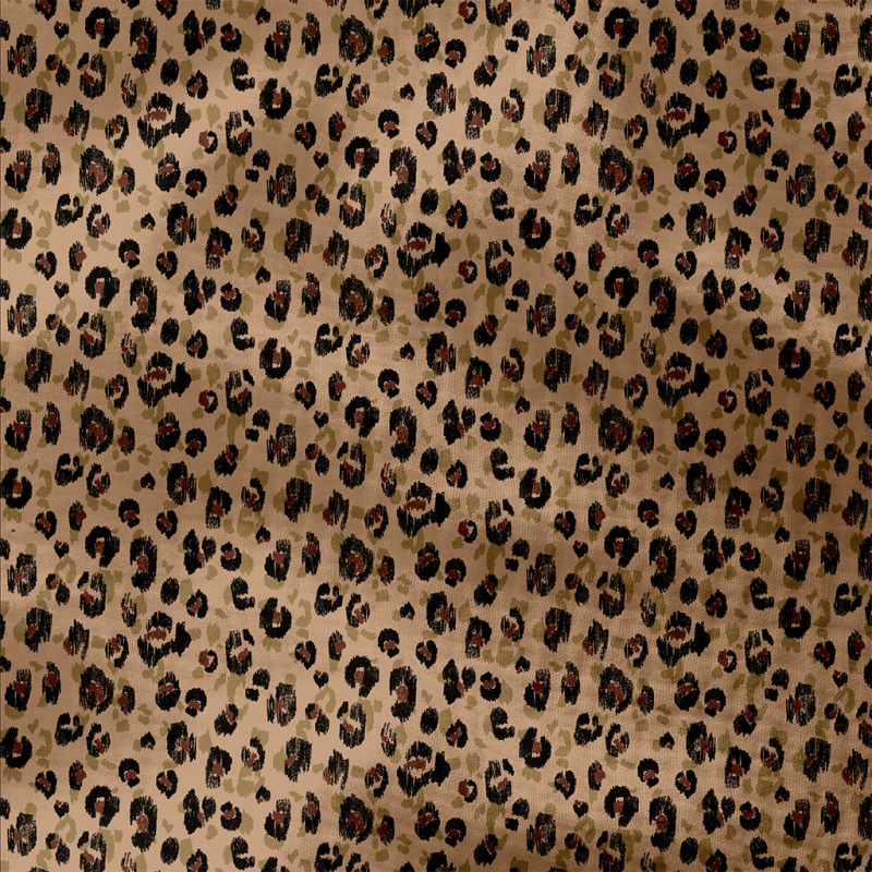 Printed Double Gauze KARLI Beige / Black